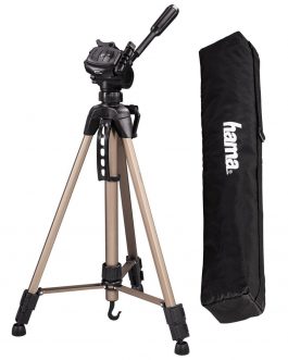 Cavalletto Treppiede Hama 1/4 pollice Altezza 66 166 cm con custodia da trasporto
