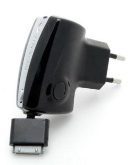 Caricatore CellularLine 230 V con cavo retrattile per Apple Iphone 4 4S