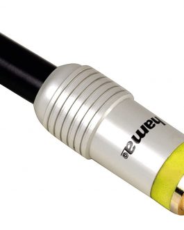 Cavo nero S-video 1,5 m S-Video 4 pin placcati oro 24K