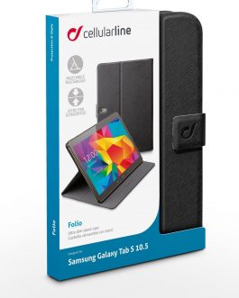 Cellular Line Folio Nera Custodia ultrasottile con stand per Galaxy Tab S 10.5