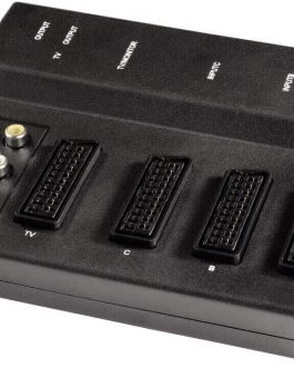 Commutatore Audio/Video HAMA “AV100S” 3X1 scart + RCA nero
