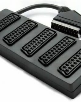 CIABATTA MULTISCART MULTIPRESA 5 INGRESSI SCART 21 PIN marca Hama