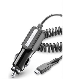 Cavo Accendisigari Cellularline Caricabatterie da auto USB Type-C 10W connettore USB-C Nero