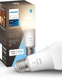 Lampadina PHILIPS Hue White LED Smart, Bluetooh, E27 Controllo Vocale Alexa 9W
