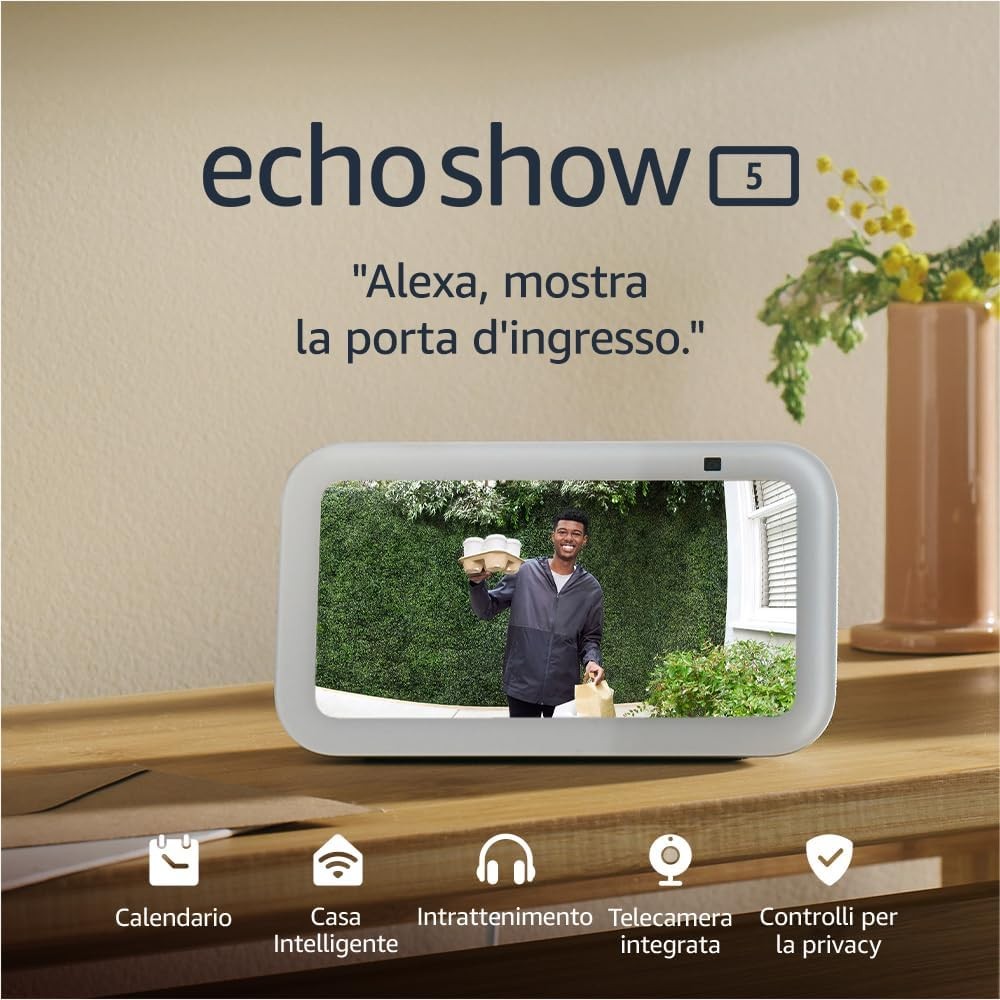 Echo Show 5 Alexa Ultimo Modello 3ª Gen. Schermo Touch Intelligente Compatto - Image 2