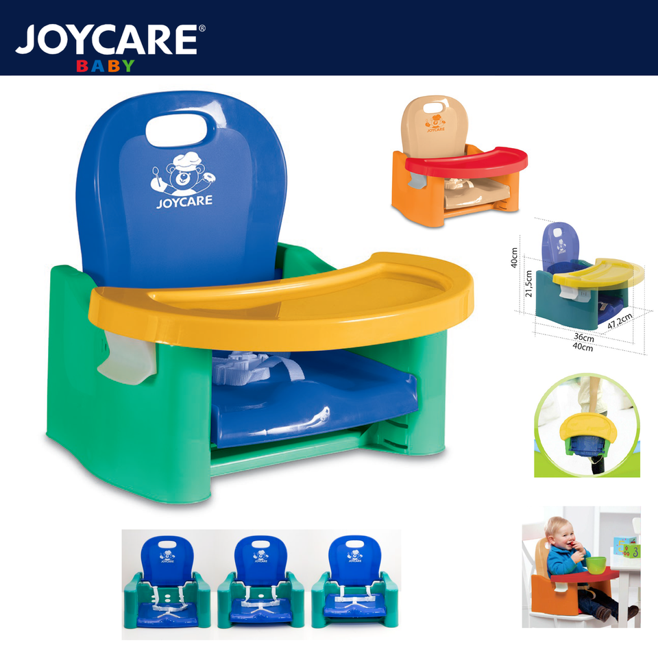 Alzatina Sedia Universale da Bambino Baby Booster JOYCARE® Ghiottone Blue Giallo - Image 4