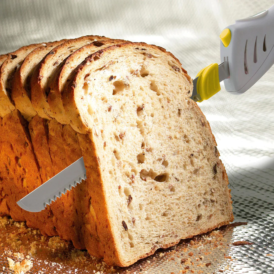 Coltello Elettrico Doppia Lama Acciaio Inox Rimovibile JOYCARE® Tagliatutto - Image 4