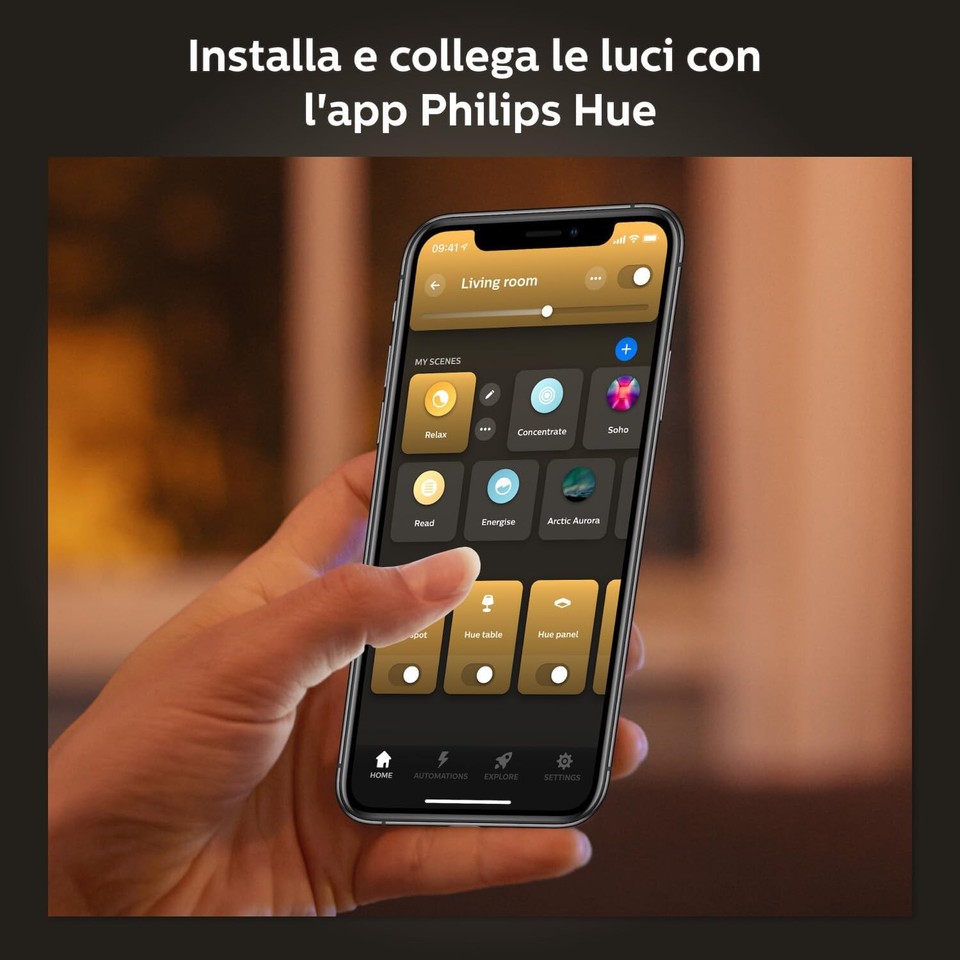 Lampadina PHILIPS Hue White LED Smart, Bluetooh, E27 Controllo Vocale Alexa 9W - Image 7