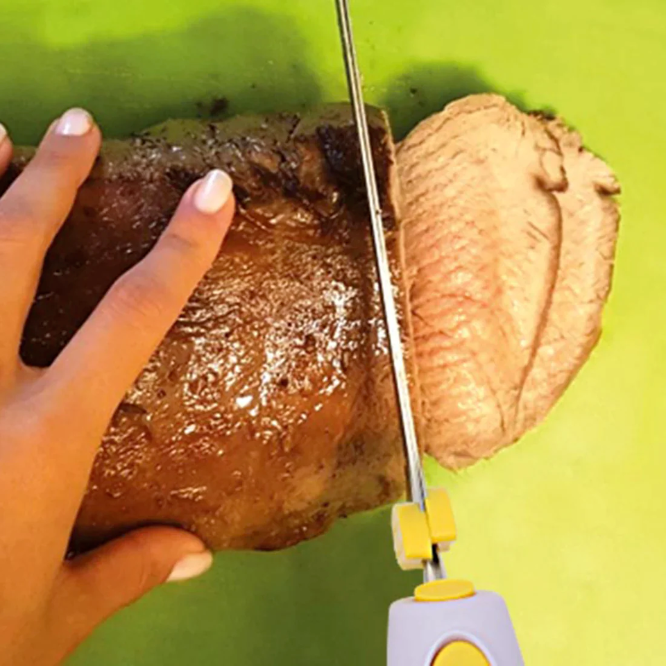 Coltello Elettrico Doppia Lama Acciaio Inox Rimovibile JOYCARE® Tagliatutto - Image 5