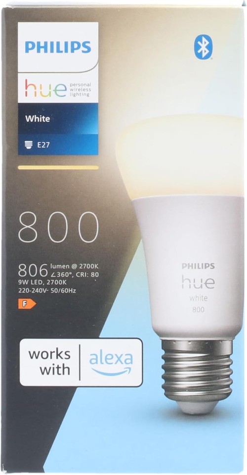 Lampadina PHILIPS Hue White LED Smart, Bluetooh, E27 Controllo Vocale Alexa 9W - Image 10